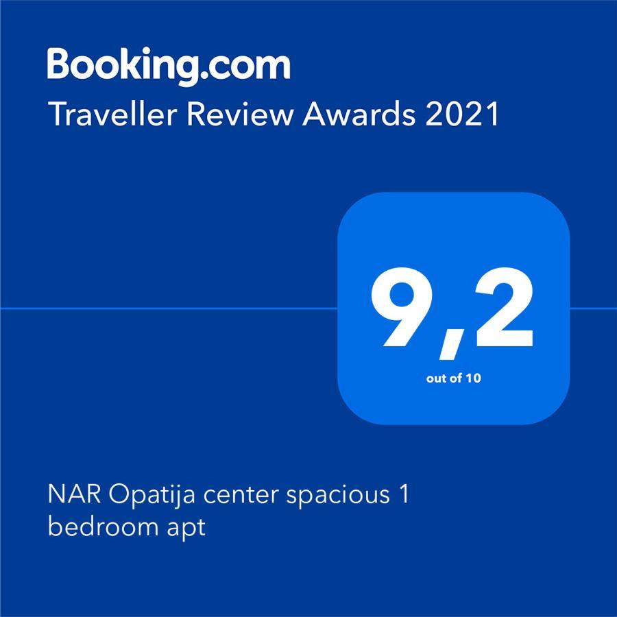 "Nar" Opatija Center Spacious 1 Bedroom Apt Eksteriør billede